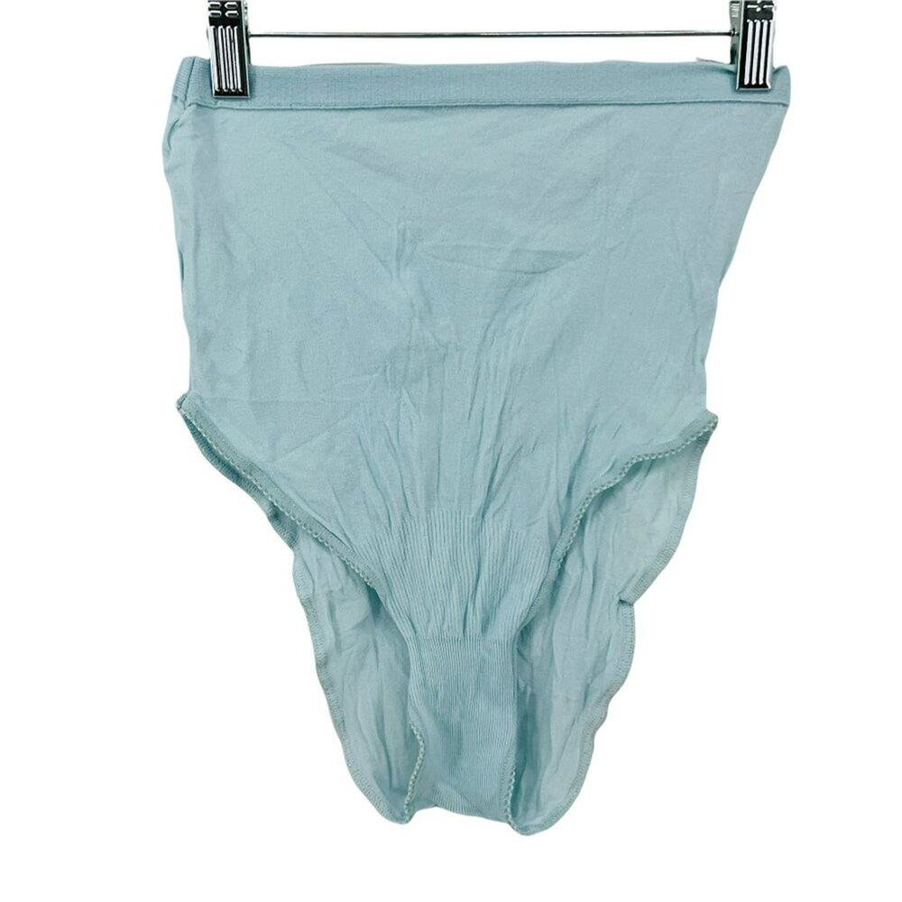 Vintage Wundies Hi Leg Pale Blue Panty High Waist Size 11-14